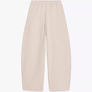 Zara Barrel Leg Sweat Pants